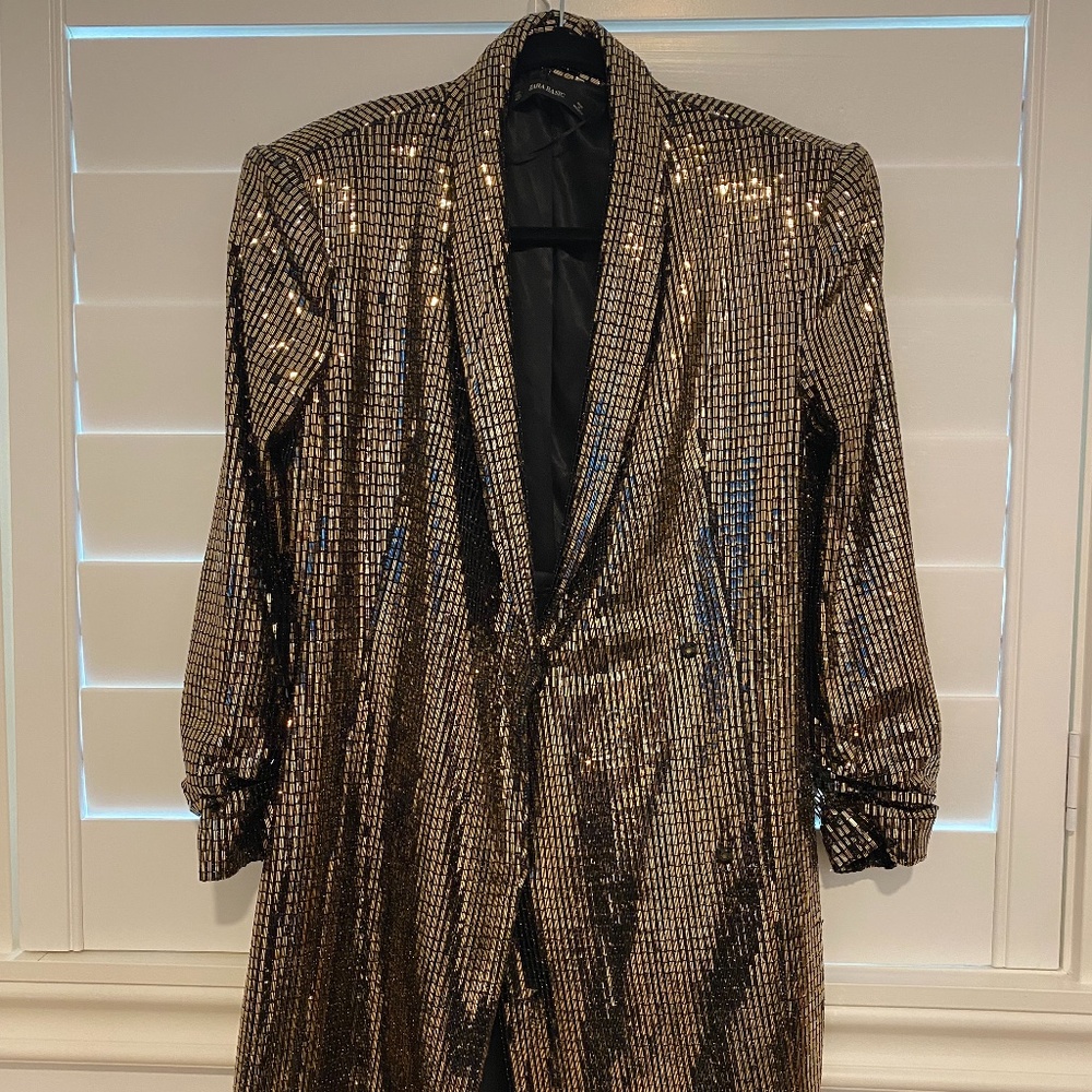 Zara Sparkly Blazer Dress